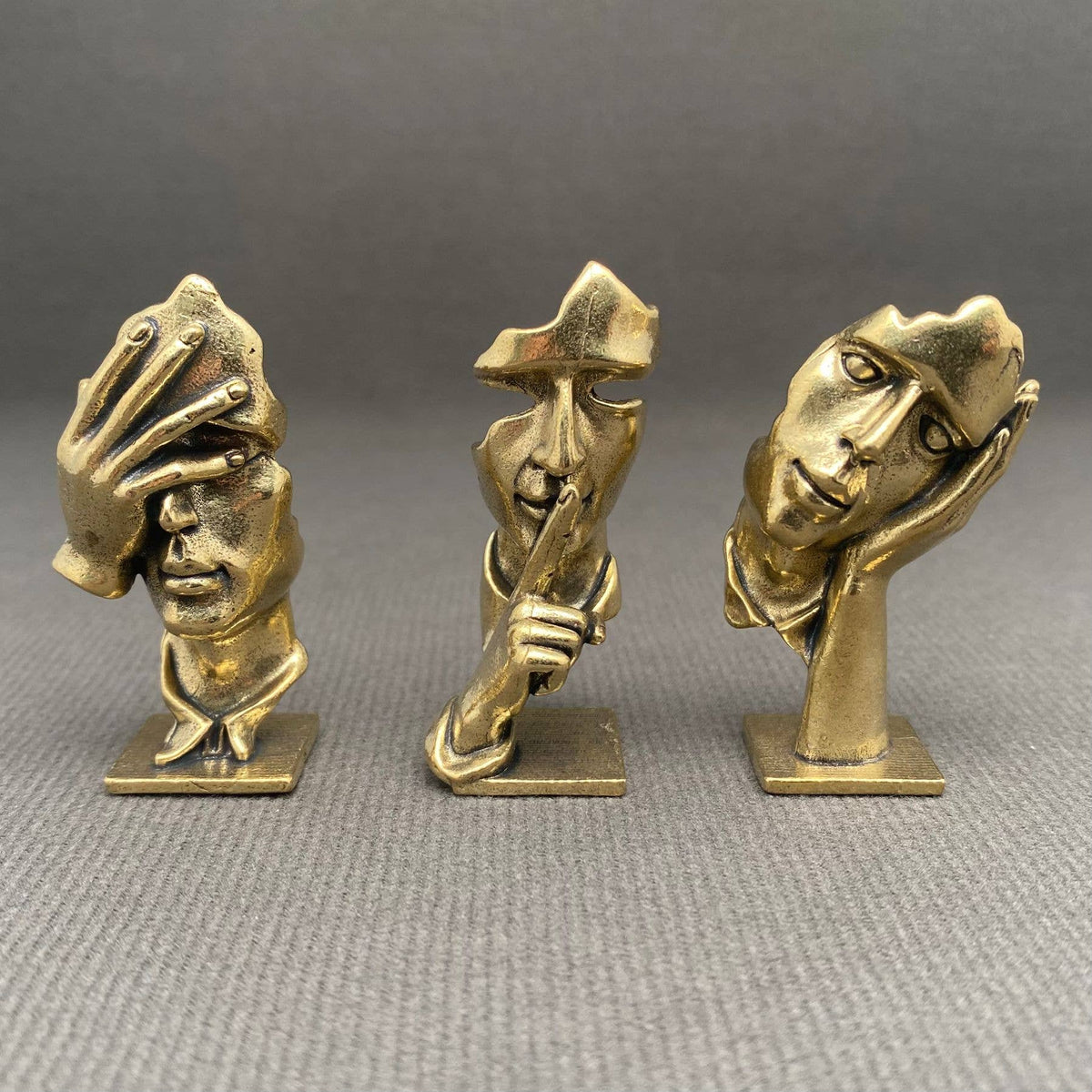Brass Abstract Figurine Crafts Decoration Desktop Ornaments