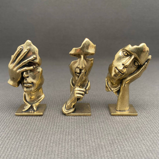 Brass Abstract Figurine Crafts Decoration Desktop Ornaments