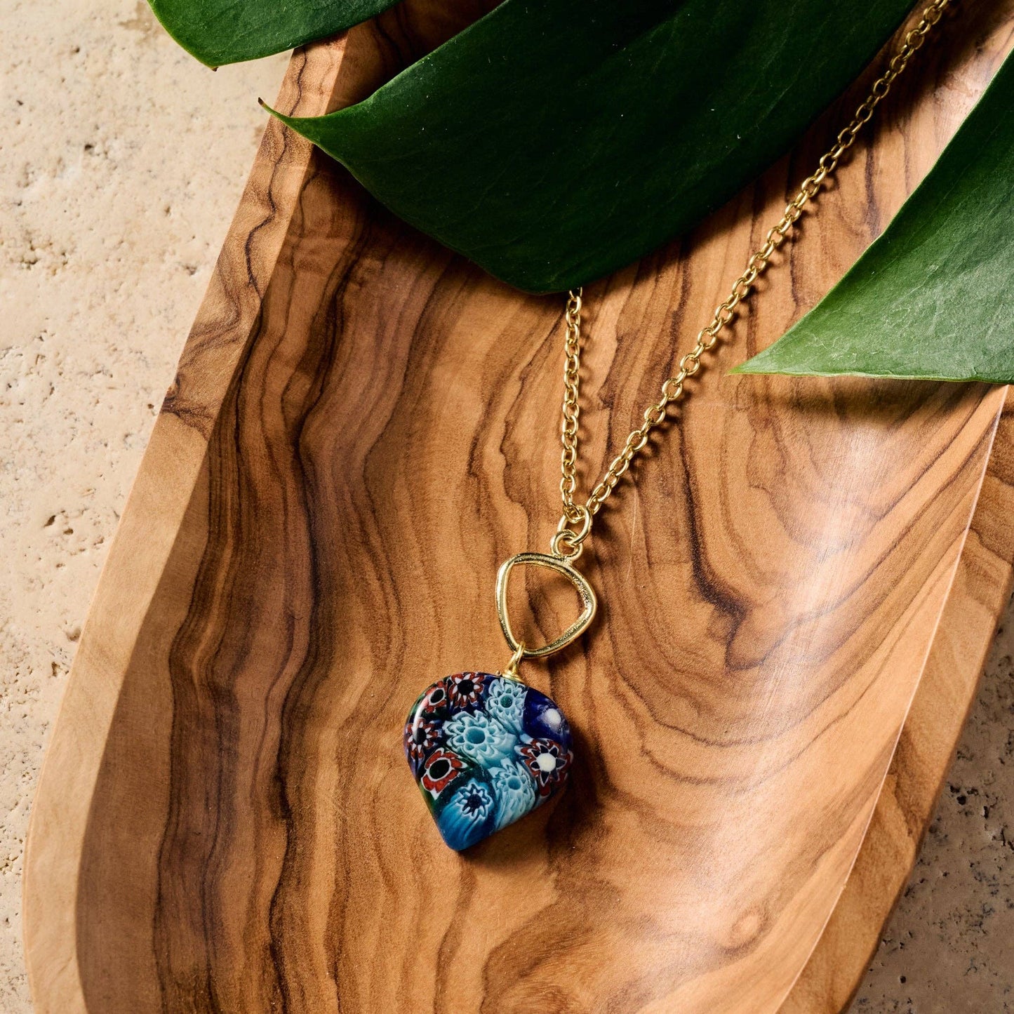 Raza Murano Millefiori Pendant Necklace