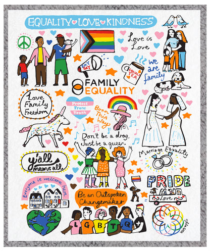 Family Equality Sherpa Blanket