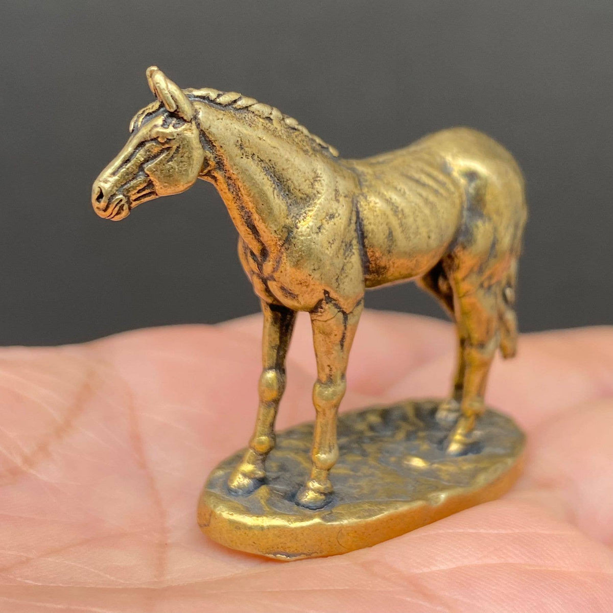 Horse Brass Crafts Decoration Desktop Ornaments