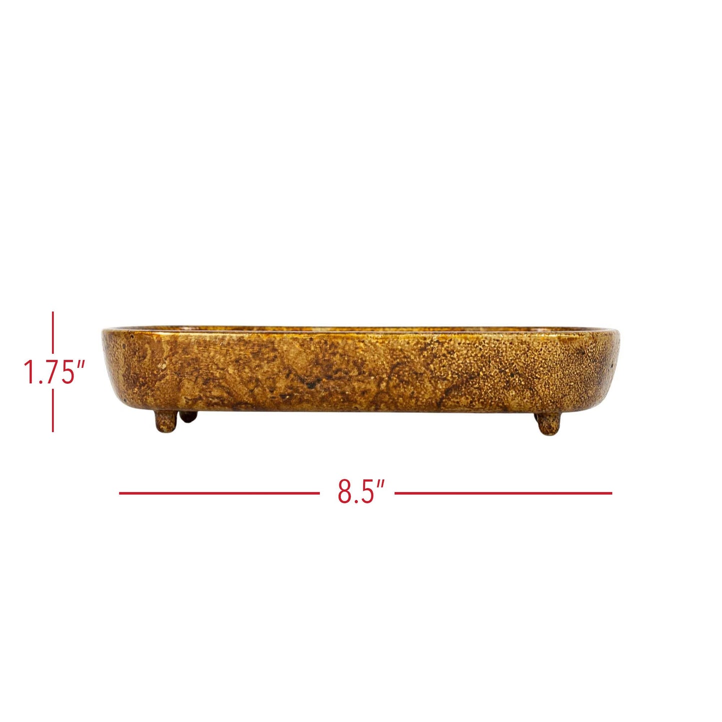 Ansel Antique Brass Footed Vanity Tray Cast Iron