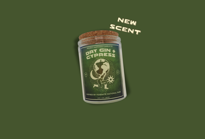 Dry Gin and Cypress Soy Candle - Yosemite National Park 11oz