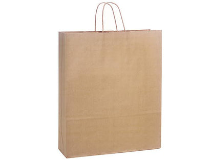 Recycled Brown Kraft Paper Retail Shopping Bags