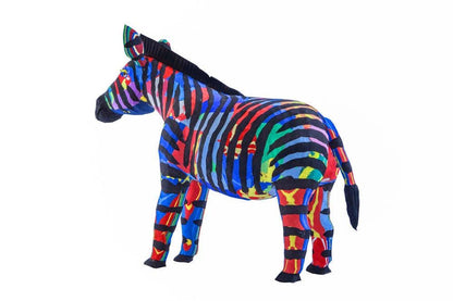 Zebra Flip Flop Sculpture - colours vary