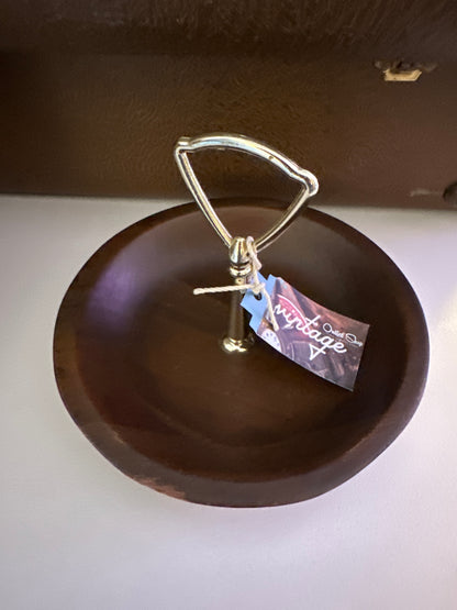 Vintage Walnut Party Bowl