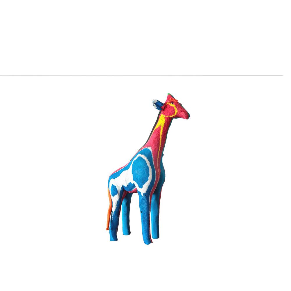 Reticulated Giraffe Sculpture from Recycled Flip-Flops- colours vary