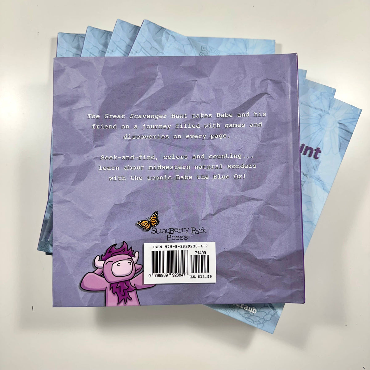 Babe The Blue Ox: The Great Scavenger Hunt Hardcover Book