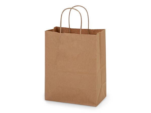 Recycled Brown Kraft Paper Retail Shopping Bags
