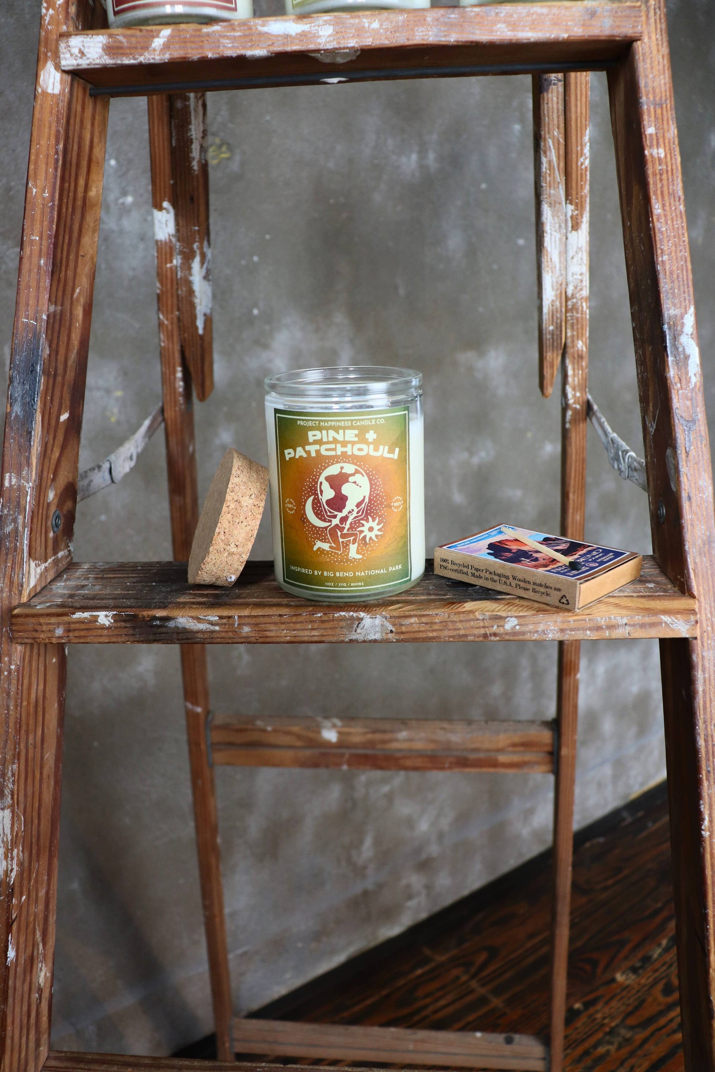 Pine and Patchouli Soy Candle - Big Bend National Park 11oz