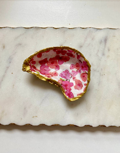Cherry Blossom Oyster Shell Jewelry Dish