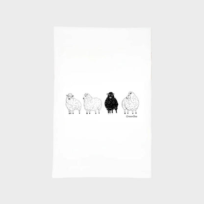 One of a Kind- Black Sheep Towel 28"x28"