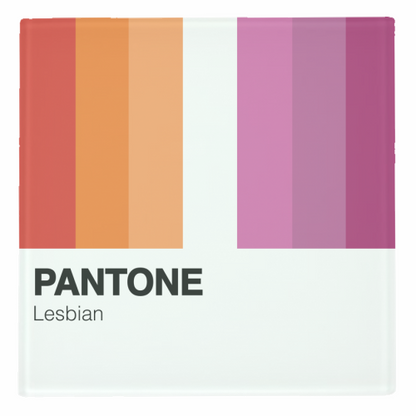 Coasters 'Pantone Colour Lesbian LGBTQ+