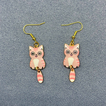 Cat Dangle Earrings