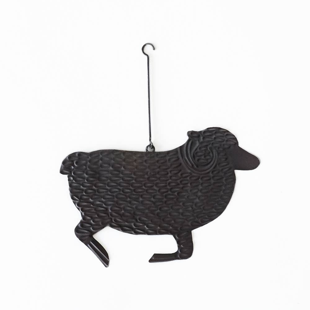 Embossed Tin Ornament Sheep