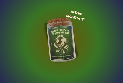 Dry Gin and Cypress Soy Candle - Yosemite National Park 11oz