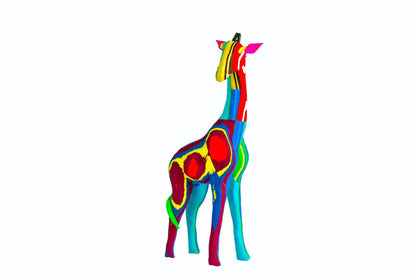 Reticulated Giraffe Sculpture from Recycled Flip-Flops- colours vary