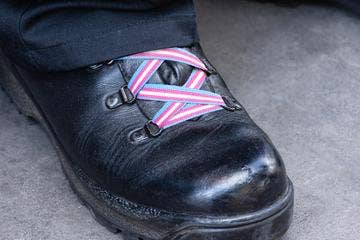 Transgender Flag Shoe Laces (1 Pair): Yes / 1 Pair