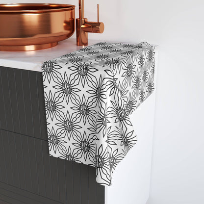 F*ck Trump Black and White Sun Hand Towel