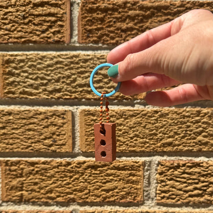 "Pride is a Protest" Brick Keychain