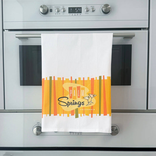 Palm Springs Martini Design Dish Towel