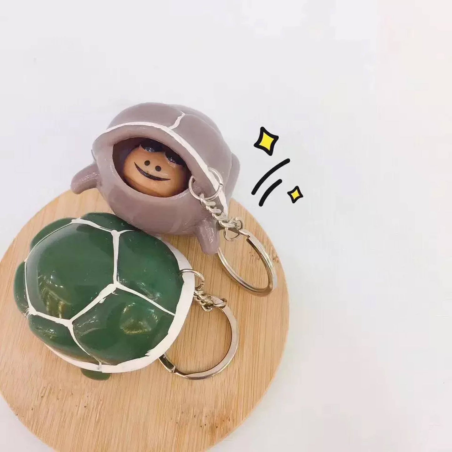 Turtle Pop-Out Backpack Keychains