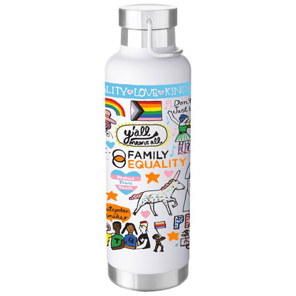 Family Equality 24 oz. Stainless Steel Water Bottle