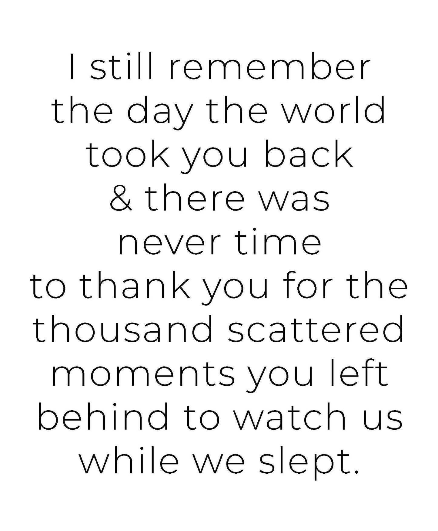 Thousand Moments 11x14