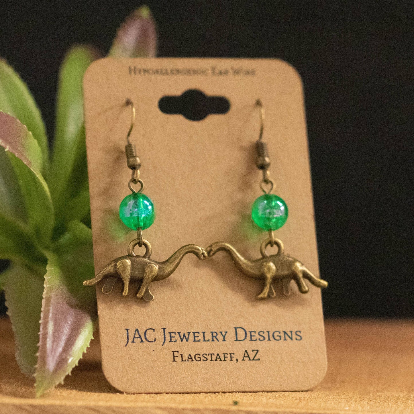 Long Neck Dinosaur Earrings