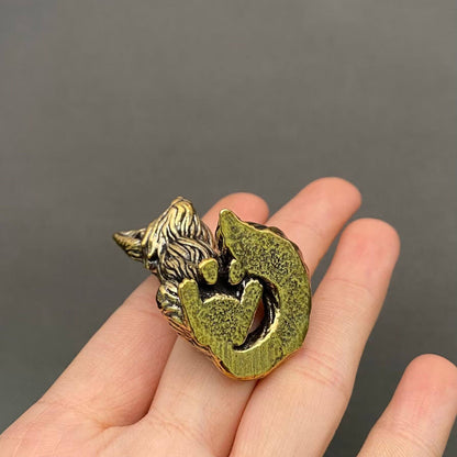 Brass Little Fox Crafts Desktop Ornaments Decoration