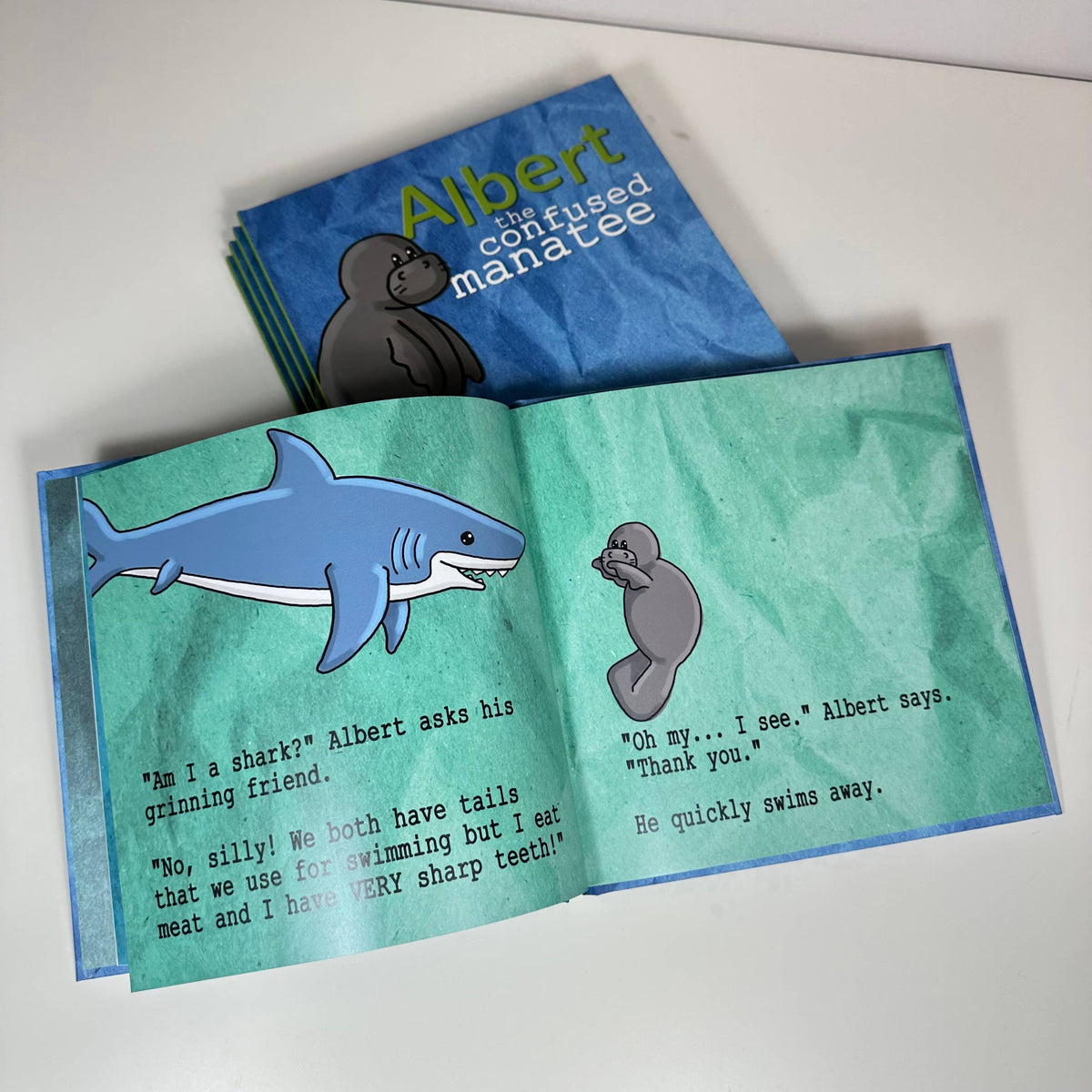 ALBERT THE CONFUSED MANATEE Hardcover Storybook