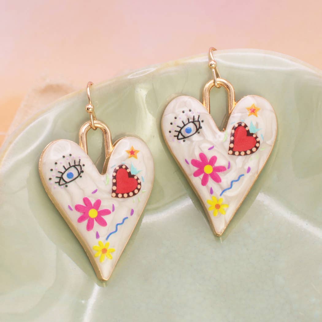 Iconic Looks Gold Heart Icon Earrings