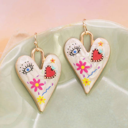 Iconic Looks Gold Heart Icon Earrings