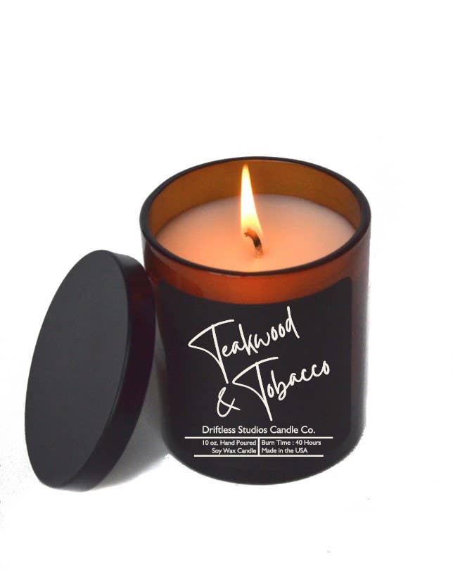 Teakwood & Tobacco Premium Soy Candle