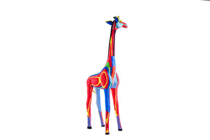 Reticulated Giraffe Sculpture from Recycled Flip-Flops- colours vary