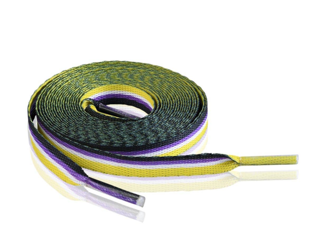 Nonbinary Flag Shoe Laces (1 Pair)