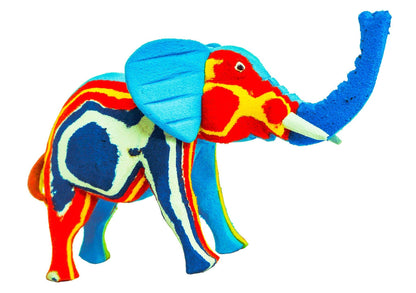 Kenyan Heritage Elephant Flip Flop Sculpture- colours vary