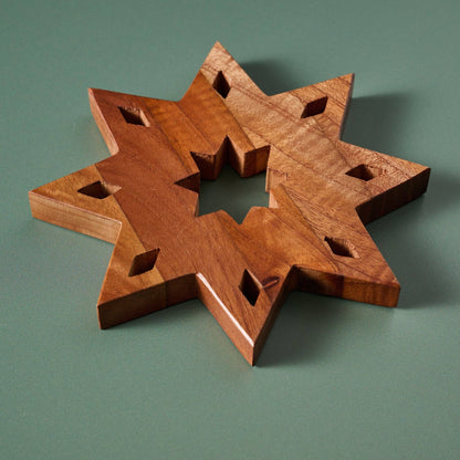 Guiding Star Tun Wood Trivet *