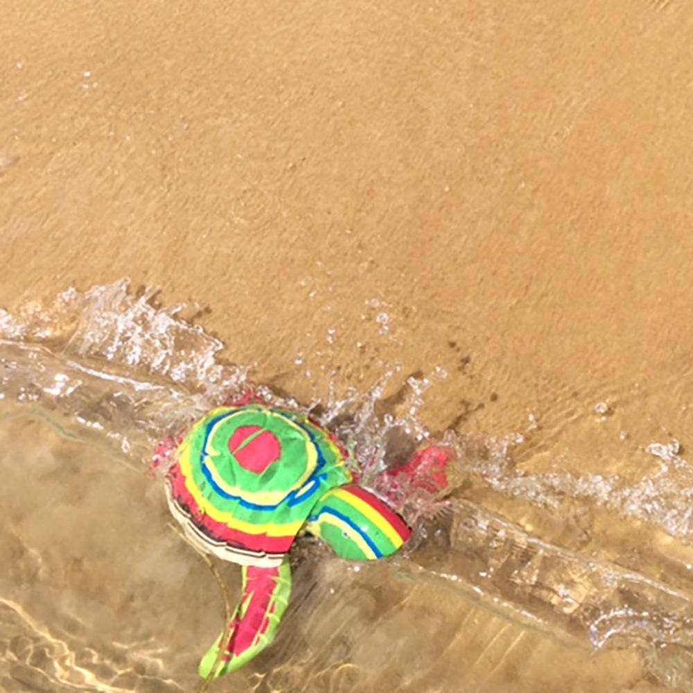 Recycled Flip-Flop Turtle Sculpture- colours vary