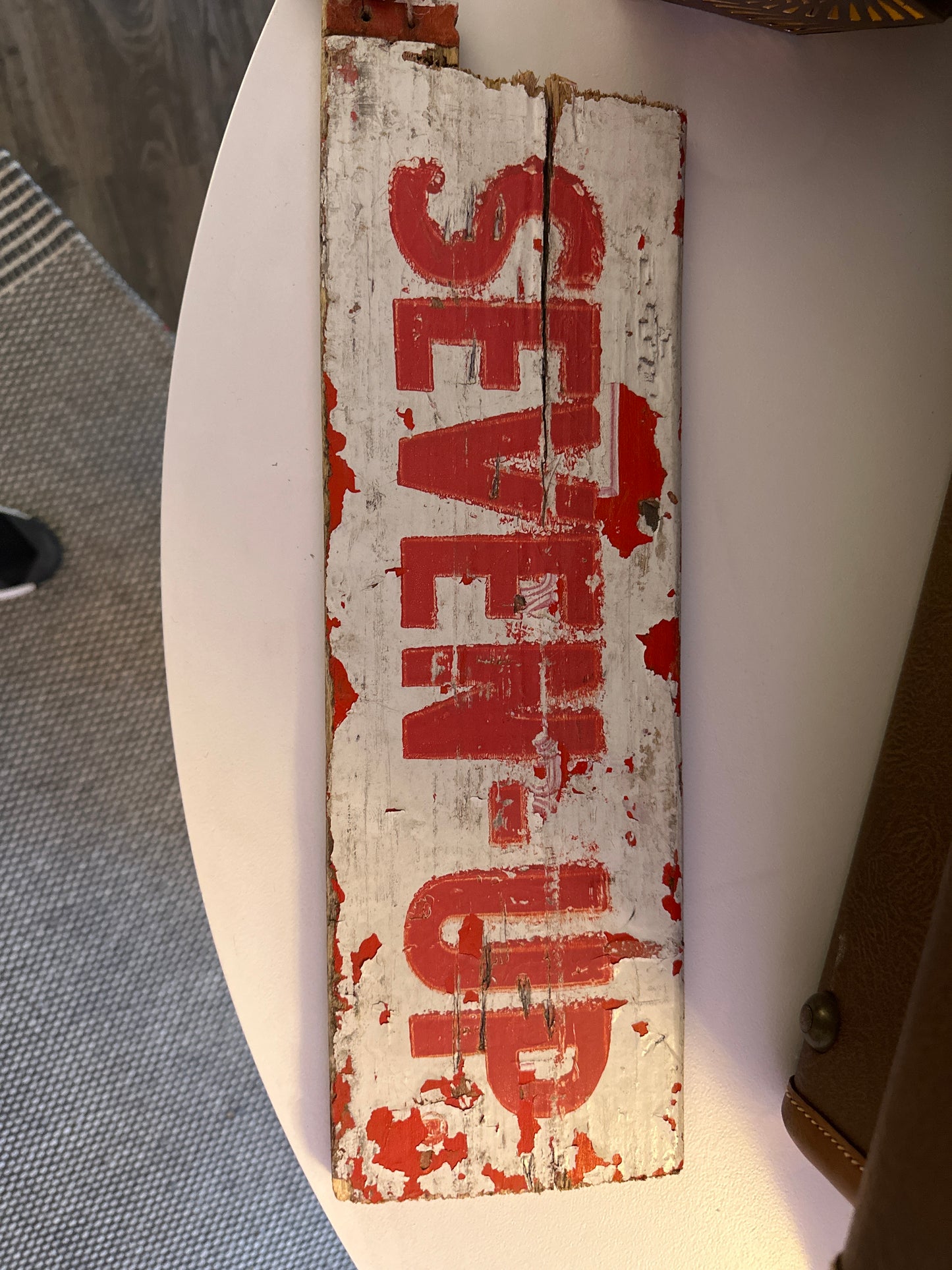 Vintage 7-Up Wooden Sign