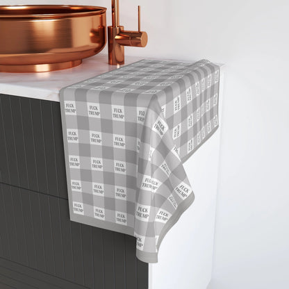 FDT Grey Gingham Hand Towel
