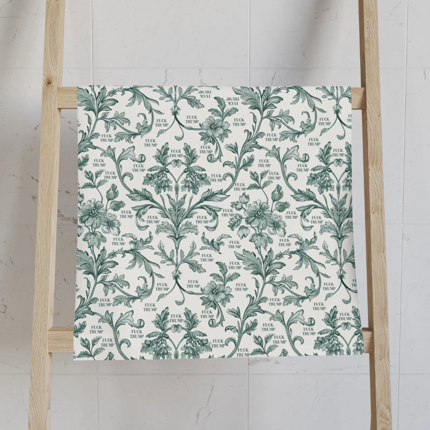 FDT Green Toile Hand Towel