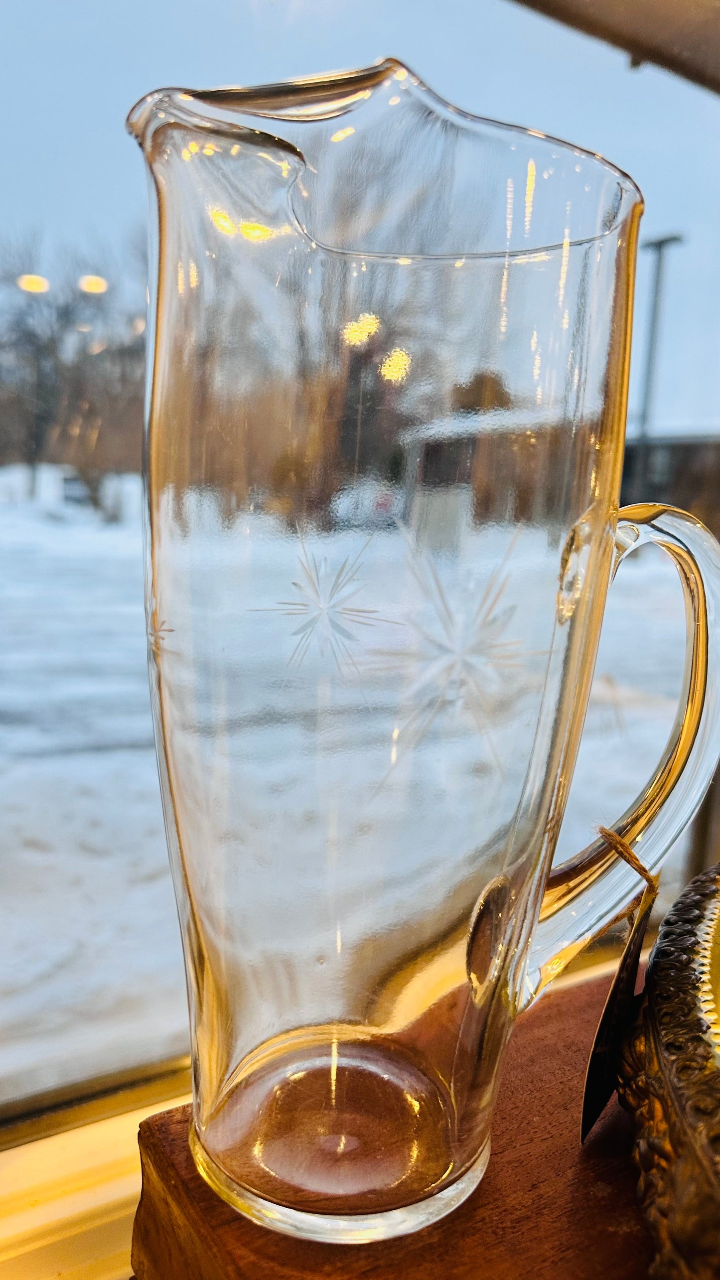 MCM Glass Cocktail or Martini Pitcher