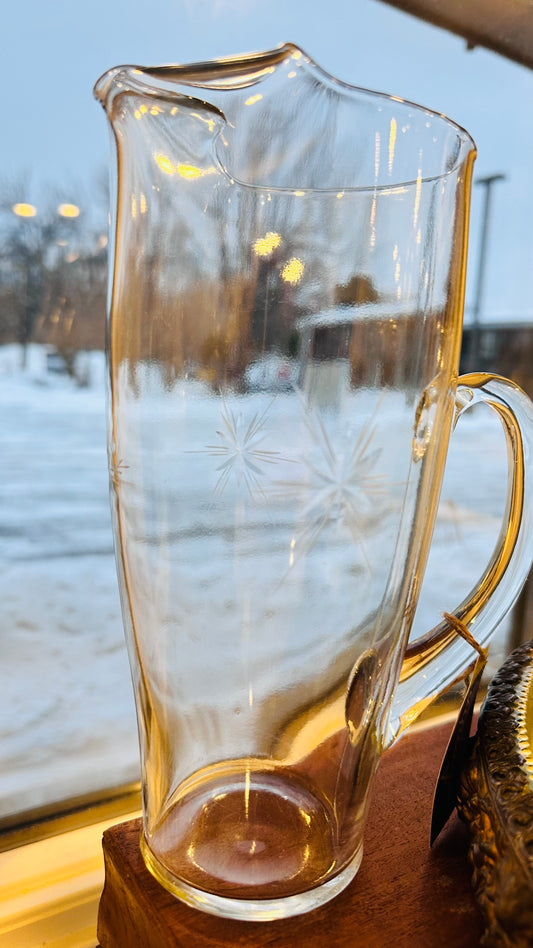 MCM Glass Cocktail or Martini Pitcher