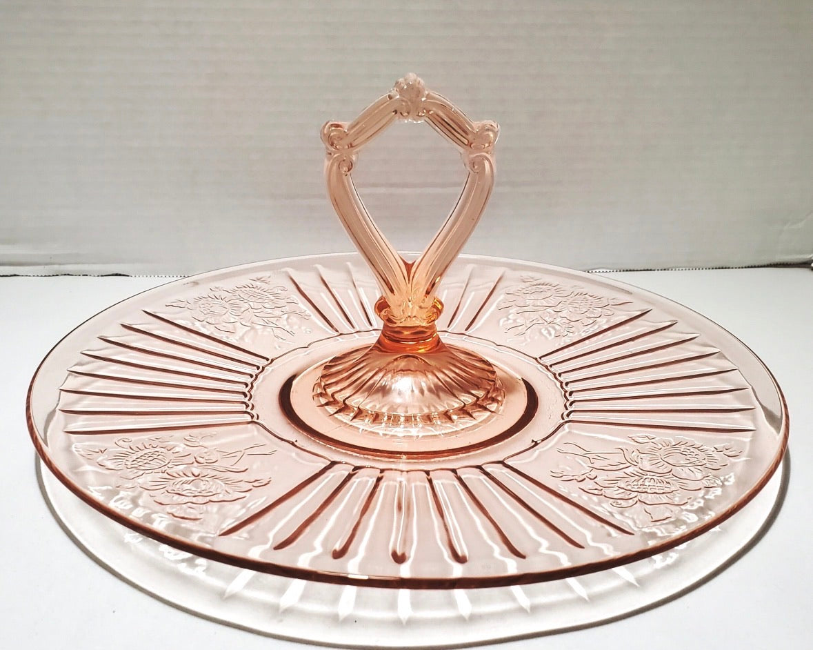 Open rose platter