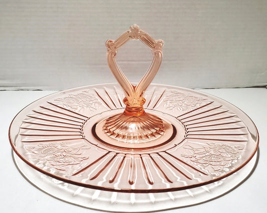 Open rose platter