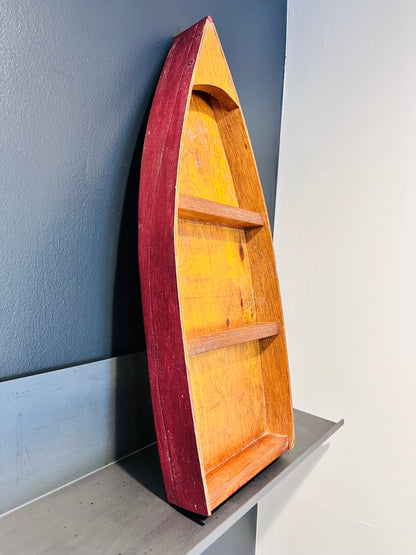 Wooden Wall Canoe - Vintage