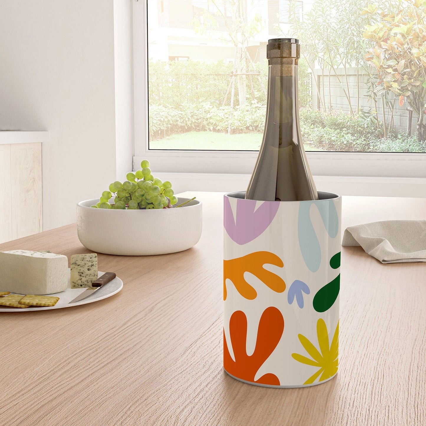 Lane and Lucia Rainbow Matisse Pattern Wine Chiller