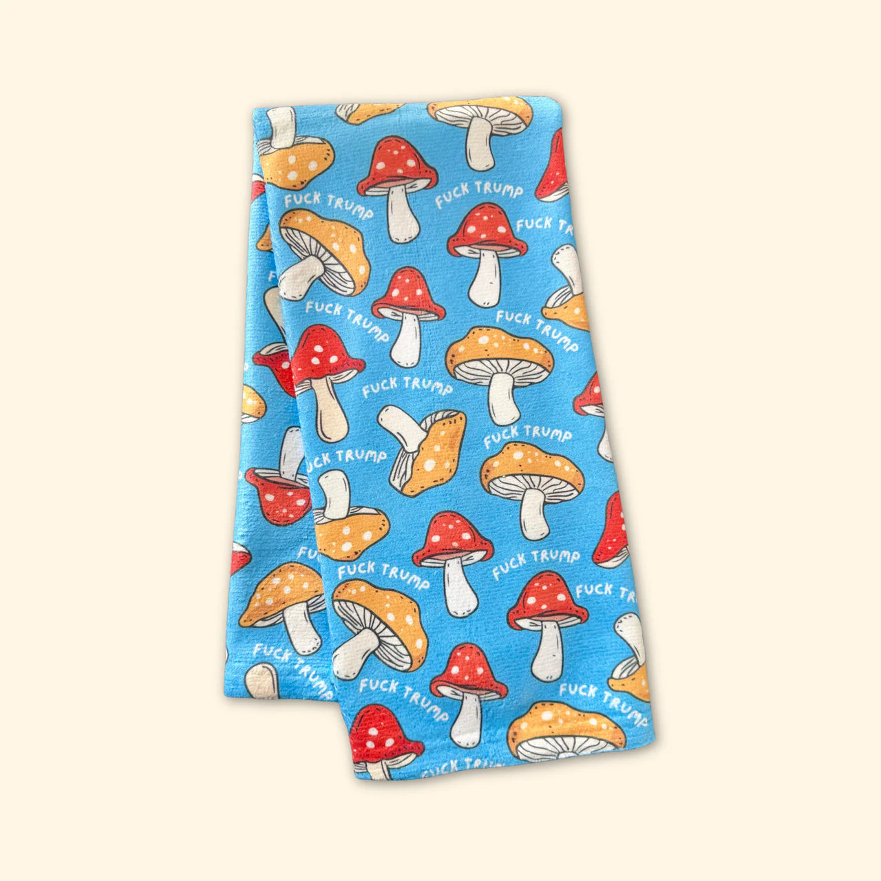 FDT Blue Mushroom Hand Towel
