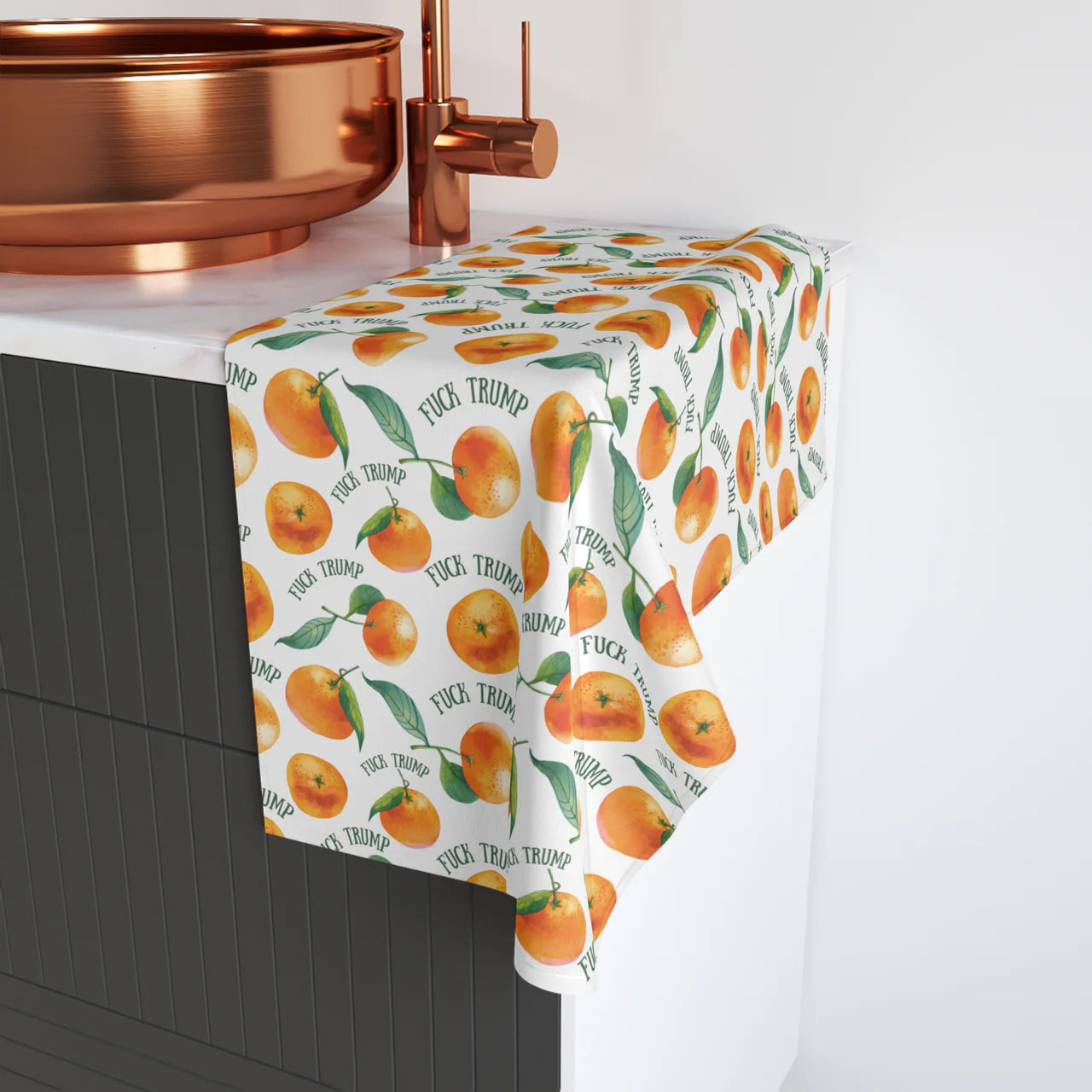 FDT Oranges Hand Towel [white]